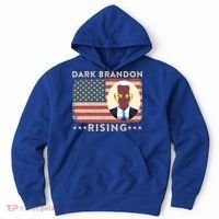 Funny Dark Brandon Is Rising Pro Biden USA Flag Hoodie thumb 0