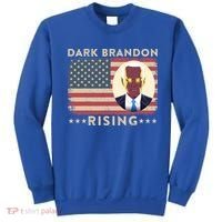 Funny Dark Brandon Is Rising Pro Biden USA Flag Sweatshirt thumb 0