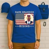 Funny Dark Brandon Is Rising Pro Biden USA Flag T-Shirt thumb 6