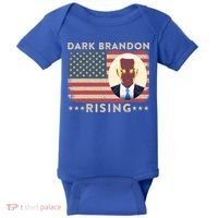 Funny Dark Brandon Is Rising Pro Biden USA Flag Baby Bodysuit thumb 0