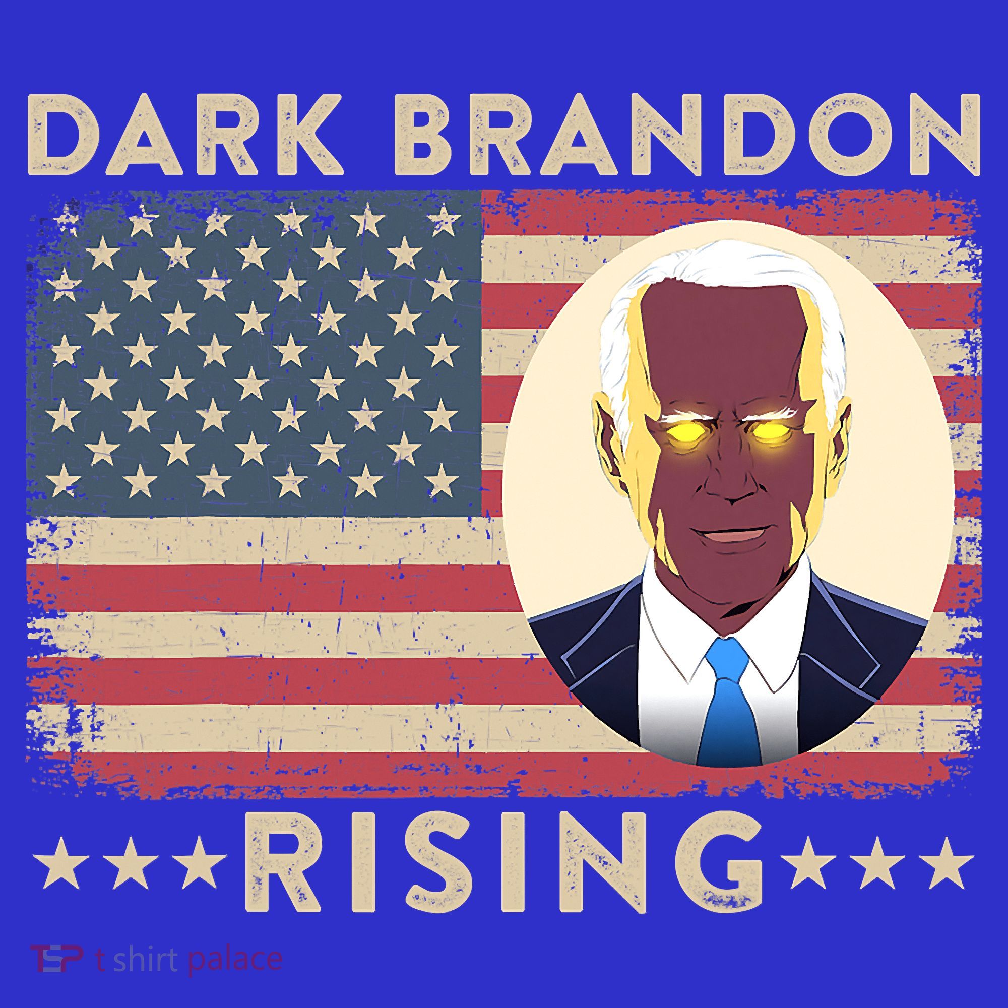 Funny Dark Brandon Is Rising Pro Biden USA Flag Baby Bodysuit