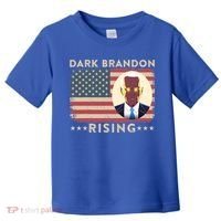 Funny Dark Brandon Is Rising Pro Biden USA Flag Toddler T-Shirt thumb 0