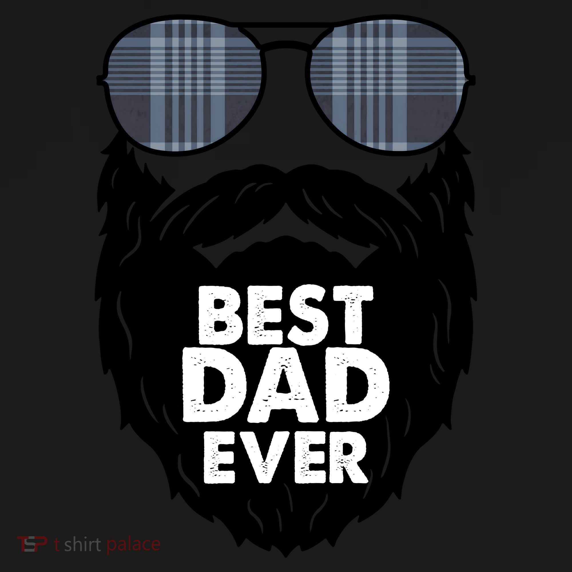Father's Day Best Dad Ever Funny Beard Glasses Gift For Father Coaster
