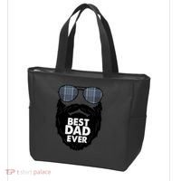 Father's Day Best Dad Ever Funny Beard Glasses Gift For Father Tote Bag thumb 3