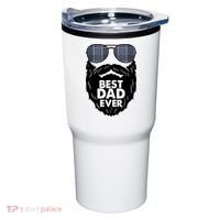 Father's Day Best Dad Ever Funny Beard Glasses Gift For Father Tumbler thumb 0