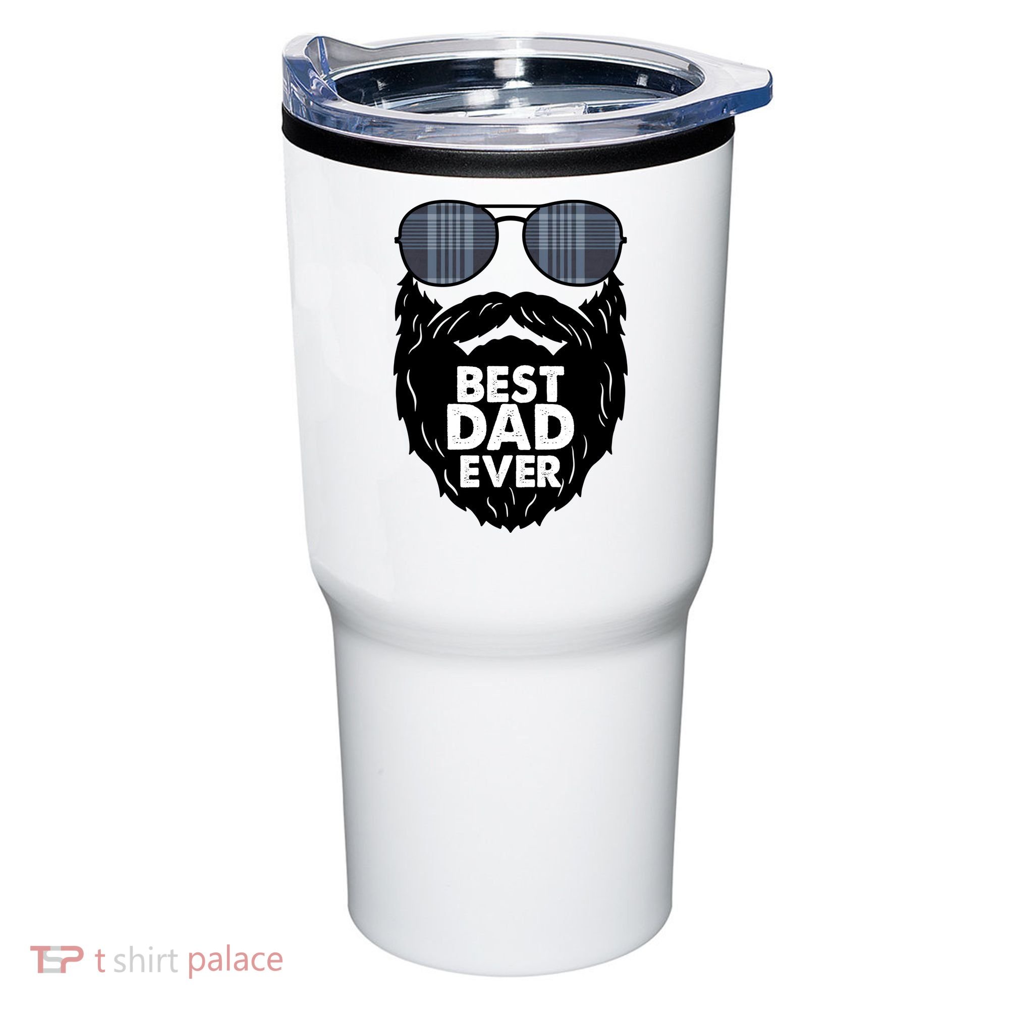 Father's Day Best Dad Ever Funny Beard Glasses Gift For Father Tumbler