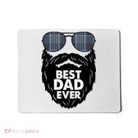 Father's Day Best Dad Ever Funny Beard Glasses Gift For Father Mousepad thumb 0
