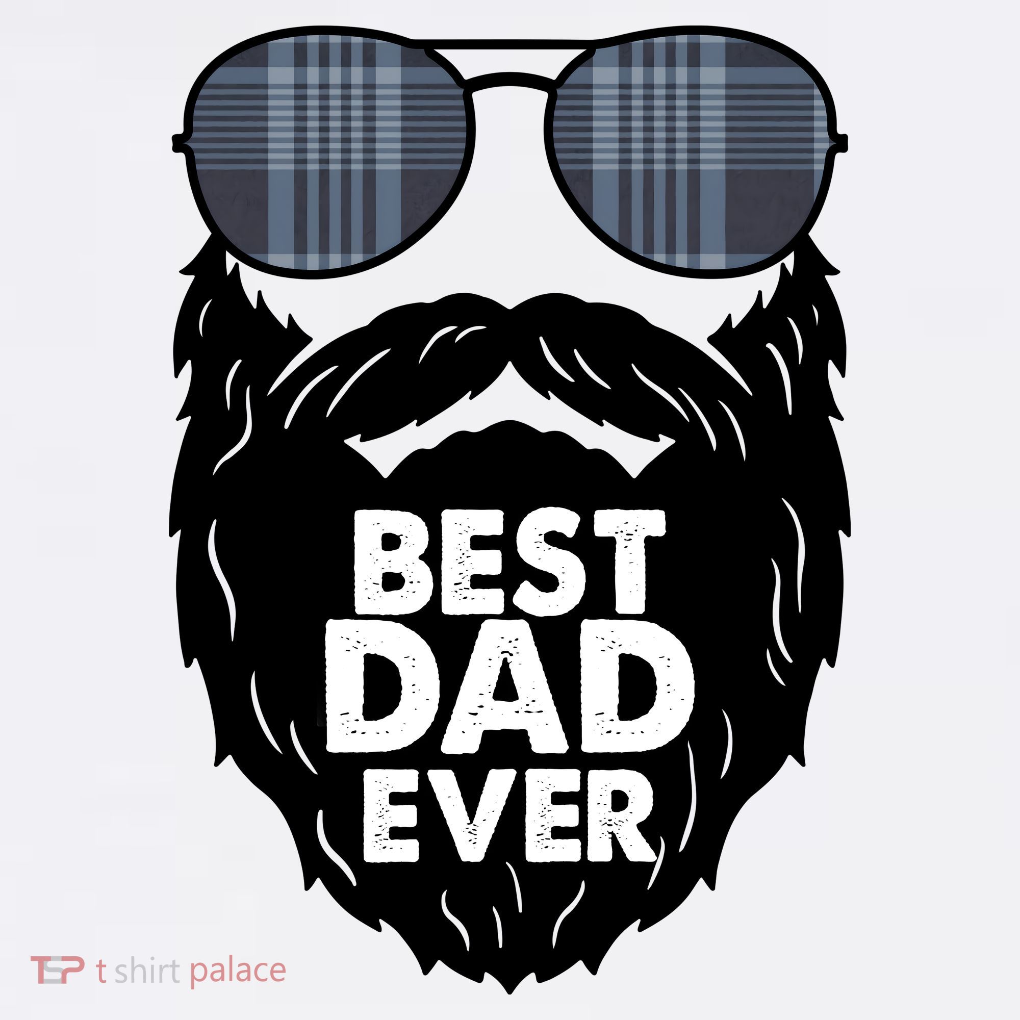Father's Day Best Dad Ever Funny Beard Glasses Gift For Father Ornament