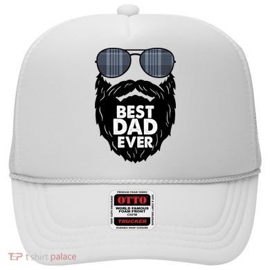 Father's Day Best Dad Ever Funny Beard Glasses Gift For Father Hat