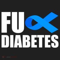 Fuck Diabetes Blue Ribbon Awareness Tumbler thumb 3
