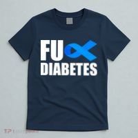 Fuck Diabetes Blue Ribbon Awareness T-Shirt thumb 5