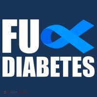 Fuck Diabetes Blue Ribbon Awareness Hat thumb 2