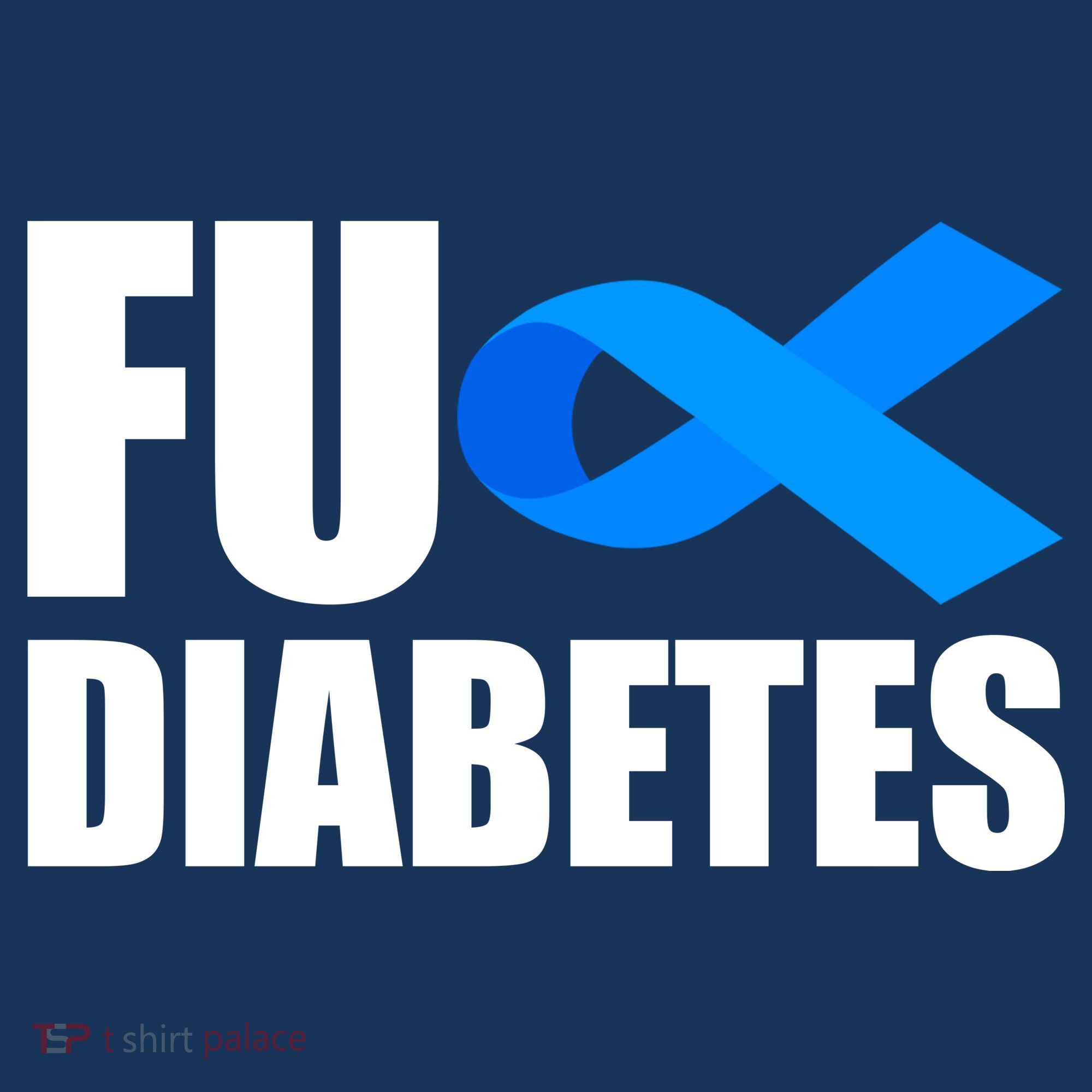 Fuck Diabetes Blue Ribbon Awareness Toddler Hoodie