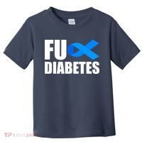 Fuck Diabetes Blue Ribbon Awareness Toddler T-Shirt thumb 0