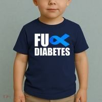 Fuck Diabetes Blue Ribbon Awareness Toddler T-Shirt thumb 2