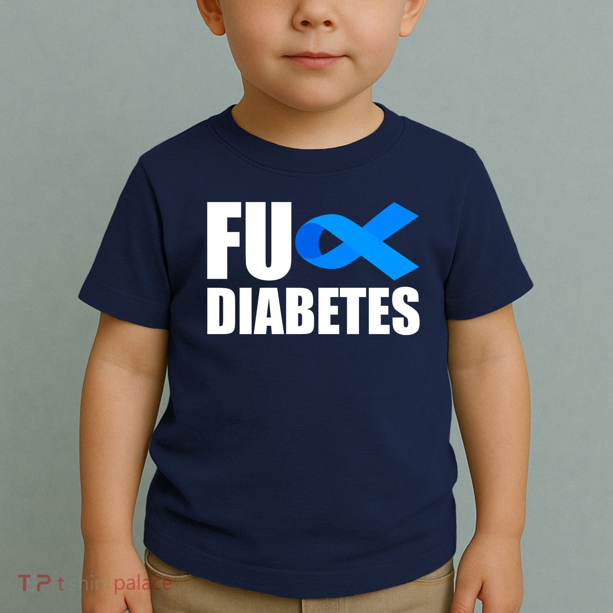 Fuck Diabetes Blue Ribbon Awareness Toddler T-Shirt