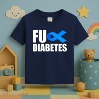 Fuck Diabetes Blue Ribbon Awareness Toddler T-Shirt thumb 3