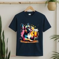 French Dog Beer Drinker Funny French Bulldog T-Shirt thumb 2