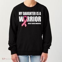 Funny Daughter Breast Cancer Breast Cancer Warrior Women's Sweatshirt thumb 0