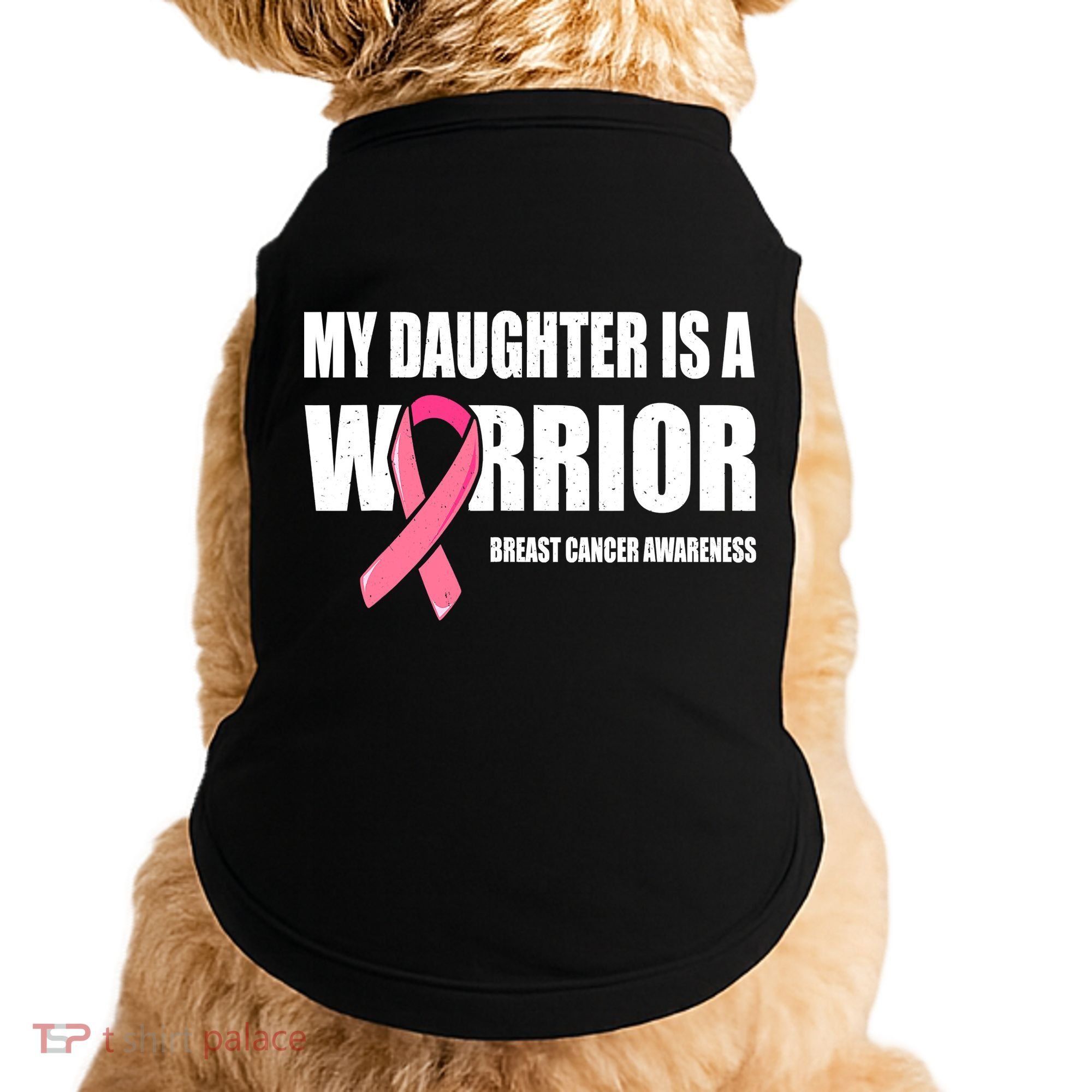 Funny Daughter Breast Cancer Breast Cancer Warrior Doggie Tank