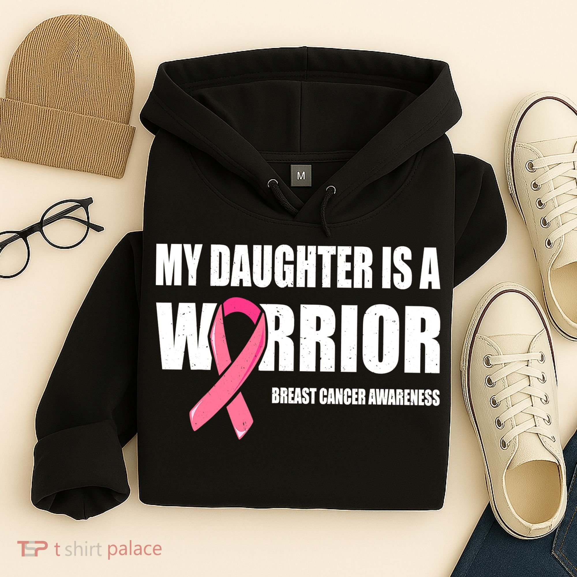 Funny Daughter Breast Cancer Breast Cancer Warrior Hoodie