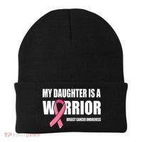 Funny Daughter Breast Cancer Breast Cancer Warrior Beanie thumb 0