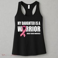 Funny Daughter Breast Cancer Breast Cancer Warrior Women's Tank Top thumb 3