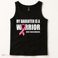 Funny Daughter Breast Cancer Breast Cancer Warrior Tank Top thumb 2