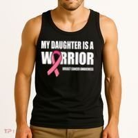 Funny Daughter Breast Cancer Breast Cancer Warrior Tank Top thumb 3