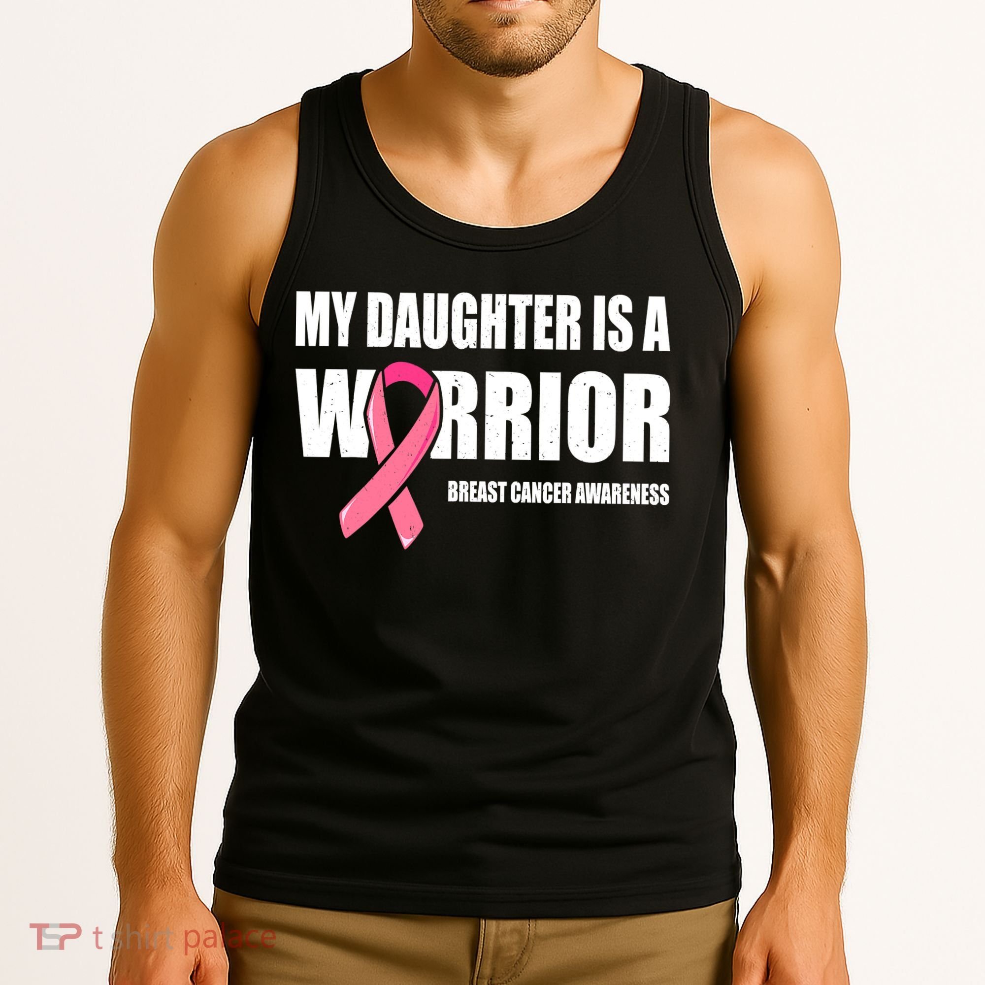 Funny Daughter Breast Cancer Breast Cancer Warrior Tank Top