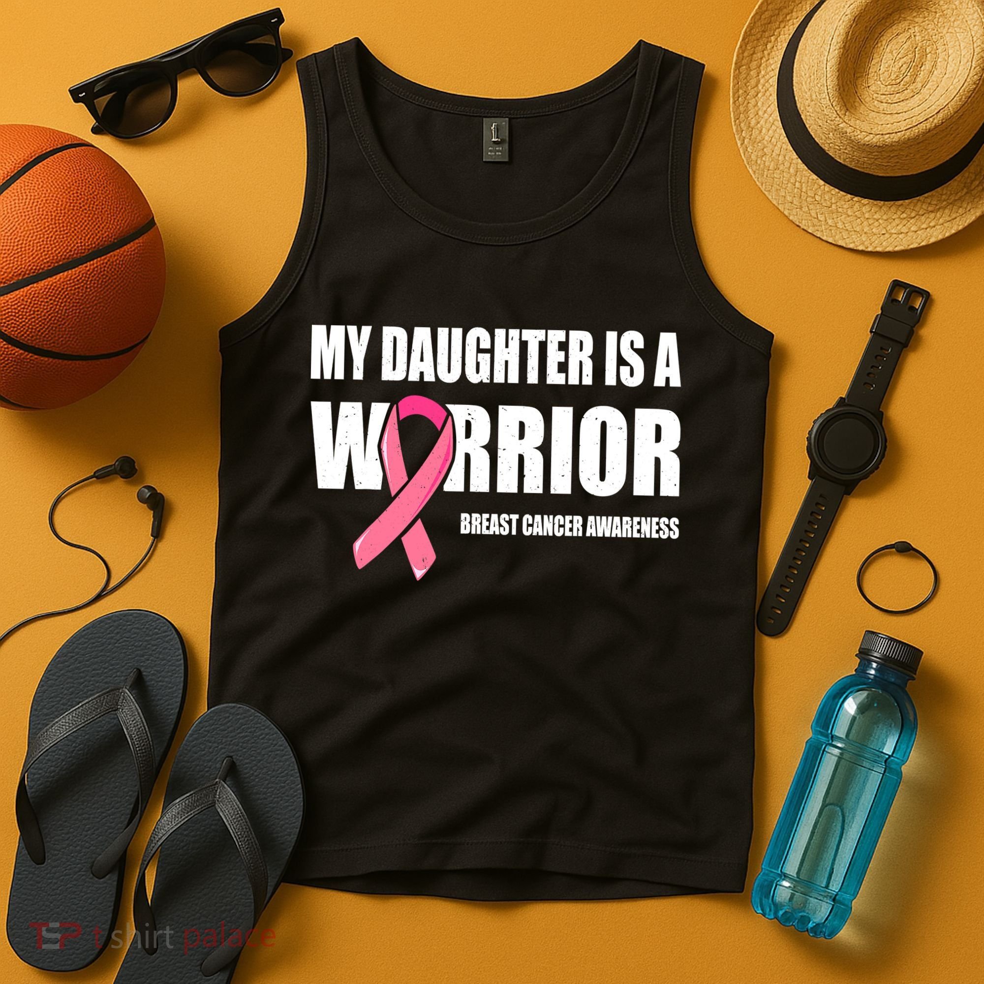 Funny Daughter Breast Cancer Breast Cancer Warrior Tank Top