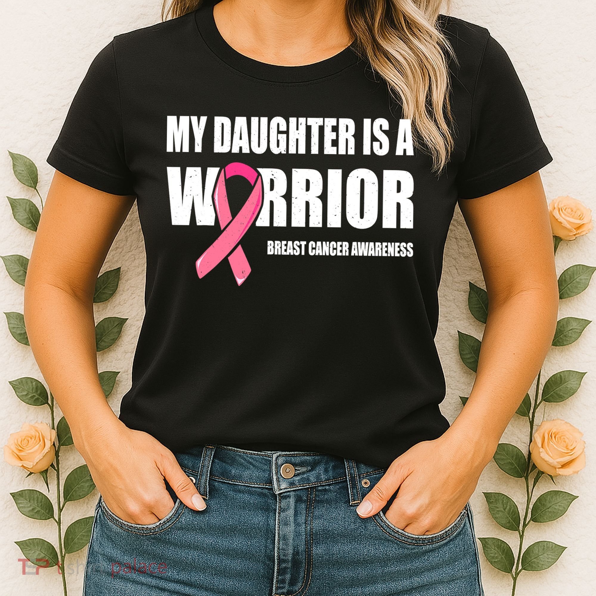 Funny Daughter Breast Cancer Breast Cancer Warrior Women's T-Shirt