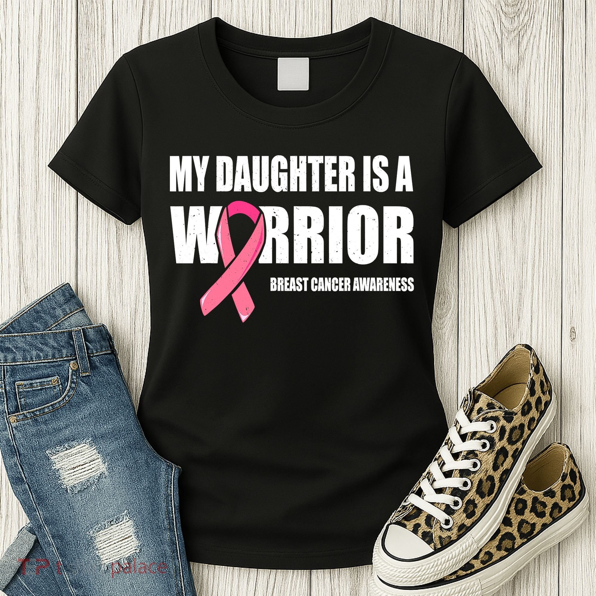Funny Daughter Breast Cancer Breast Cancer Warrior Women's T-Shirt