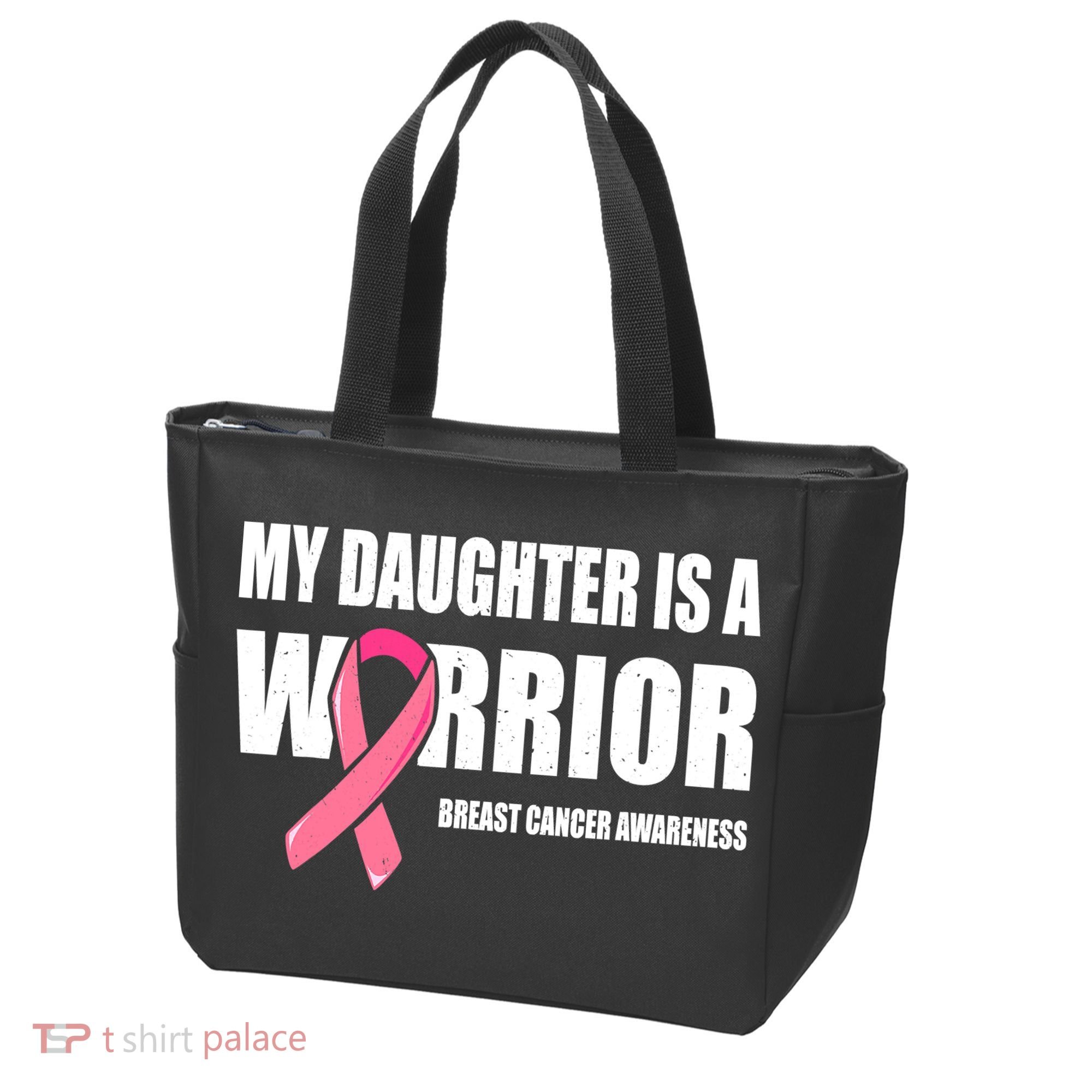 Funny Daughter Breast Cancer Breast Cancer Warrior Tote Bag