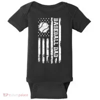 Fathers Day Baseball Dad Gifts Dad Baby Bodysuit thumb 0
