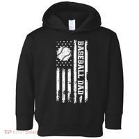 Fathers Day Baseball Dad Gifts Dad Toddler Hoodie thumb 0