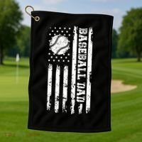 Fathers Day Baseball Dad Gifts Dad Golf Towel thumb 1