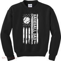 Fathers Day Baseball Dad Gifts Dad Kids Sweatshirt thumb 0