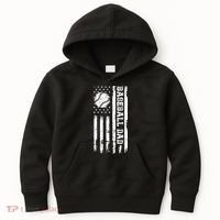 Fathers Day Baseball Dad Gifts Dad Kids Hoodie thumb 0