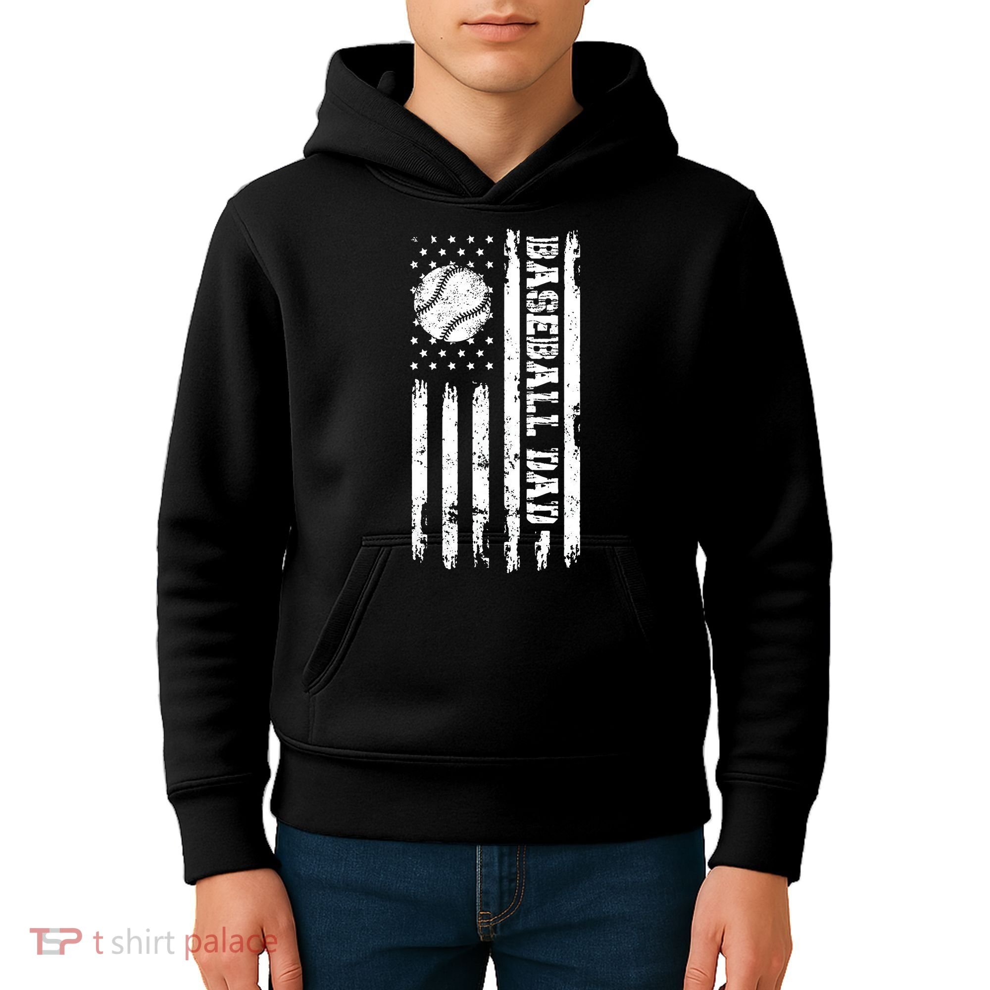 Fathers Day Baseball Dad Gifts Dad Kids Hoodie