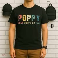 Father's Day Best Poppy By Par Golf Gifts For Dad Grandpa T-Shirt thumb 6