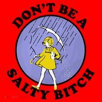 Funny DonT Be A Salty Bitch Gift Santa Hat thumb 1