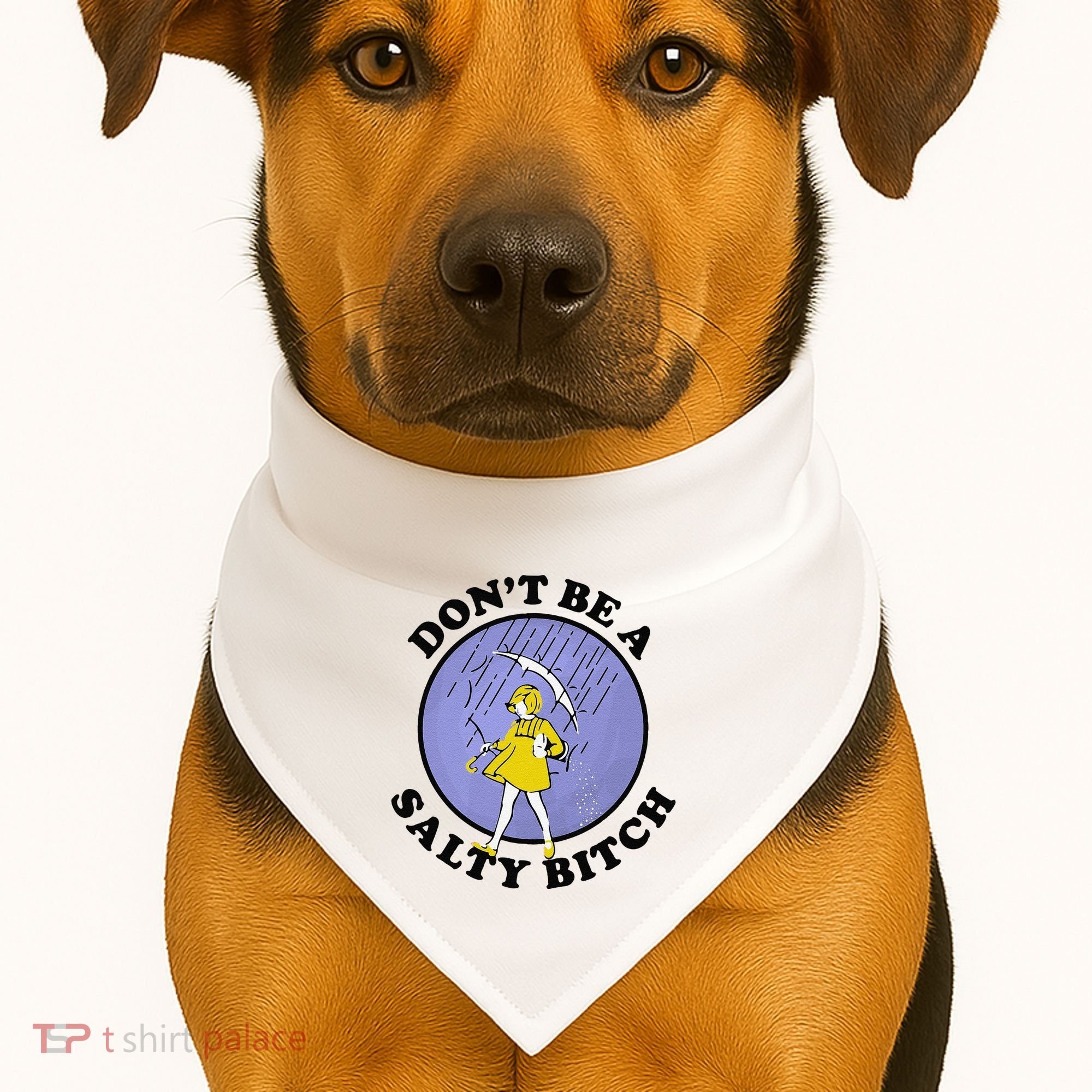 Funny DonT Be A Salty Bitch Gift USA-Made Doggie Bandana