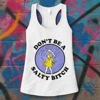 Funny DonT Be A Salty Bitch Gift Women's Tank Top thumb 3