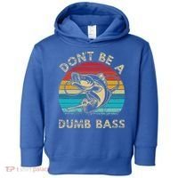 Fishing Dont Be Dumb Bass Toddler Hoodie thumb 0