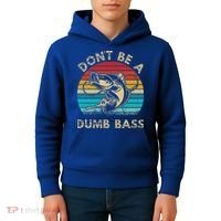 Fishing Dont Be Dumb Bass Kids Hoodie thumb 4
