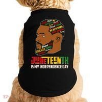 Father's Day Black King Juneteenth Is My Independence Day Doggie Tank thumb 0