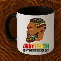 Father's Day Black King Juneteenth Is My Independence Day Coffee Mug thumb 2