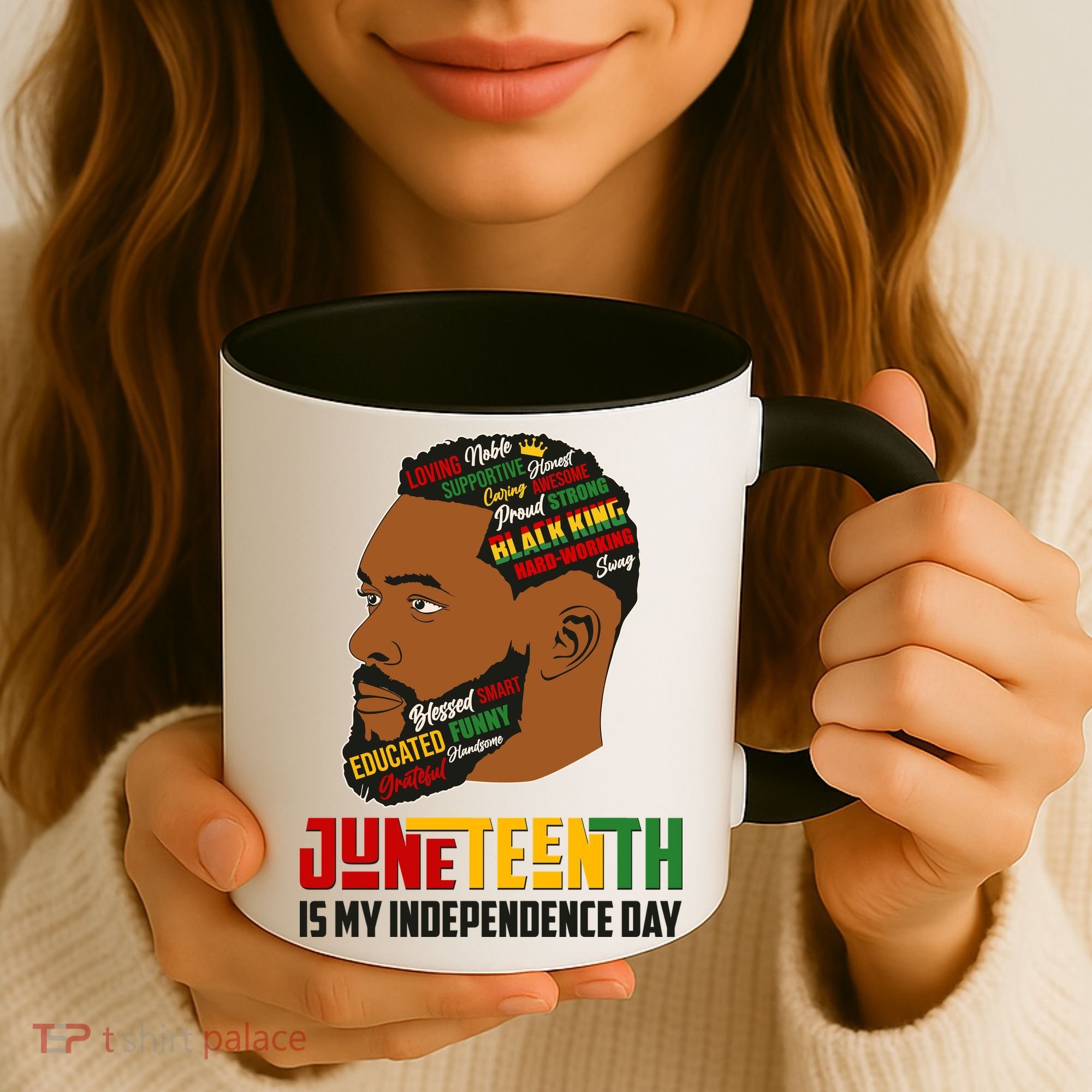 Father's Day Black King Juneteenth Is My Independence Day Coffee Mug