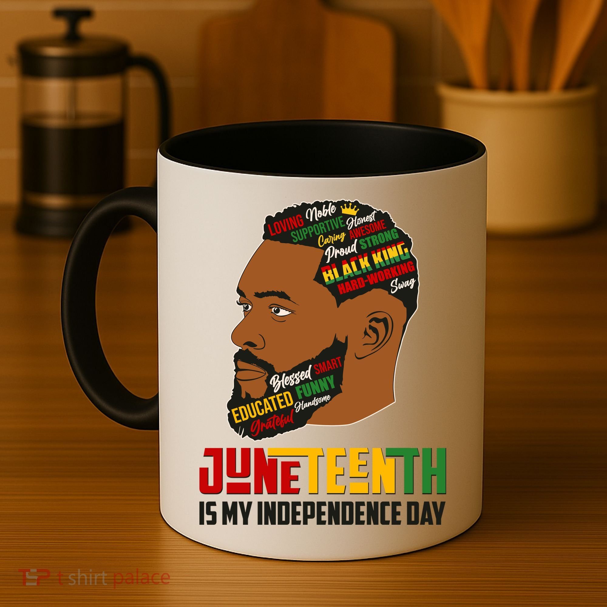 Father's Day Black King Juneteenth Is My Independence Day Coffee Mug